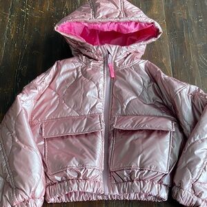 Stylish Pink Kids Puffer Jacket